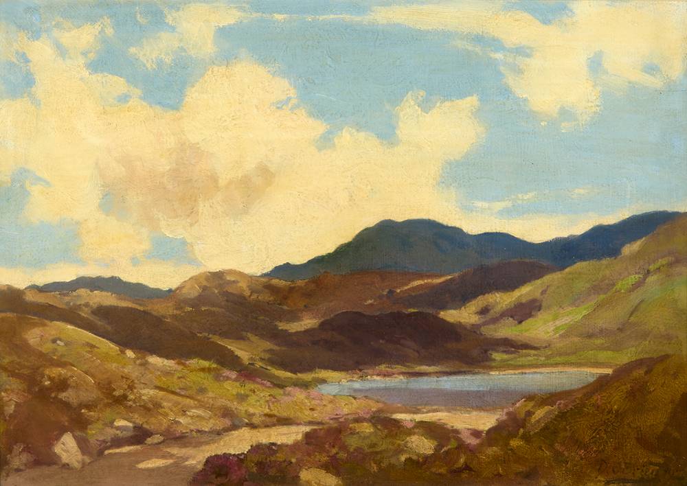 ROUNDSTONE, COUNTY GALWAY, 1920 by Dermod O'Brien sold for 750 at Whyte's Auctions