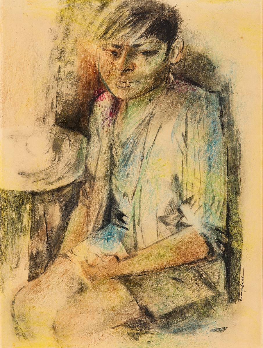 YOUNG BOY, 1990 by George Campbell RHA (1917-1979) at Whyte's Auctions