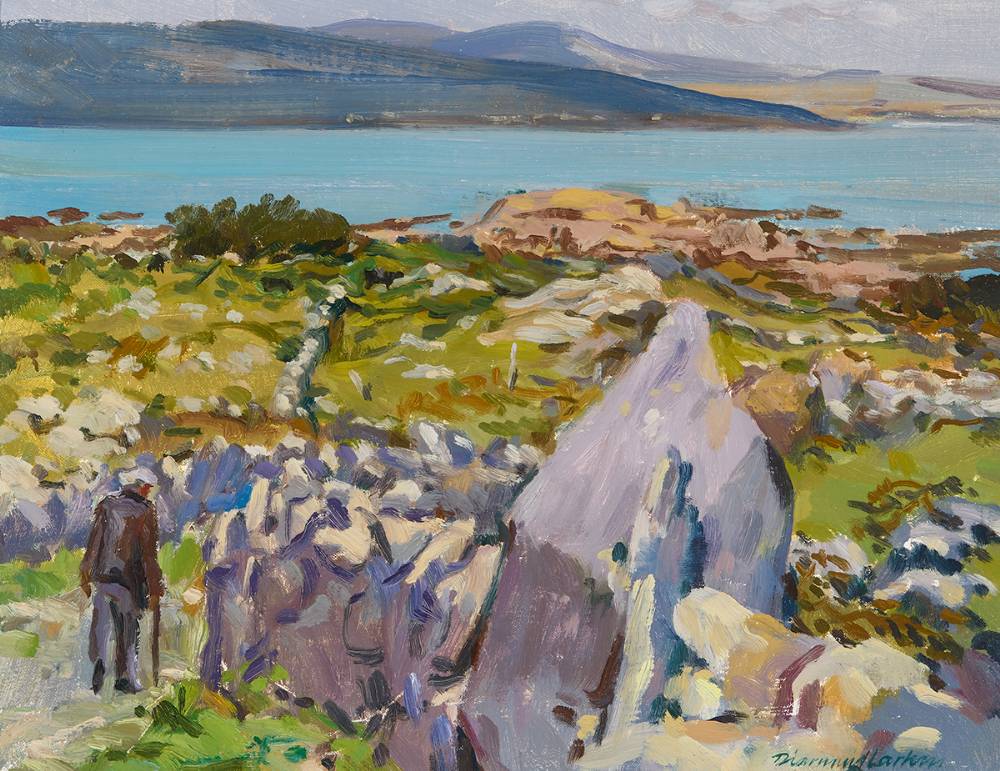 DOWN TO THE SEA, ROUNDSTONE, c.1984 by Diarmuid Larkin sold for 340 at Whyte's Auctions