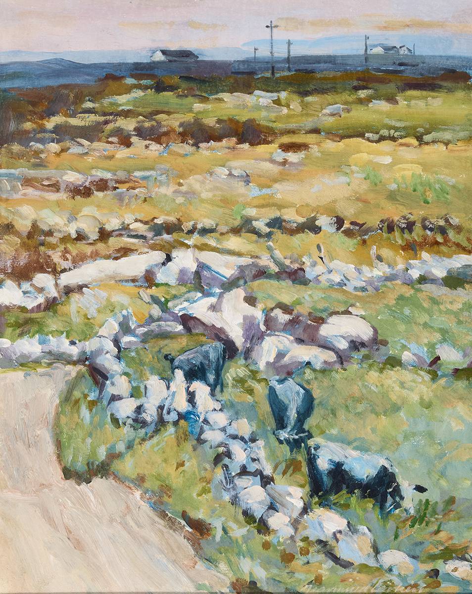 SEPTEMBER MORNING, ROUNDSTONE, CONNEMARA by Diarmuid Larkin ANCA (1918-1989) at Whyte's Auctions