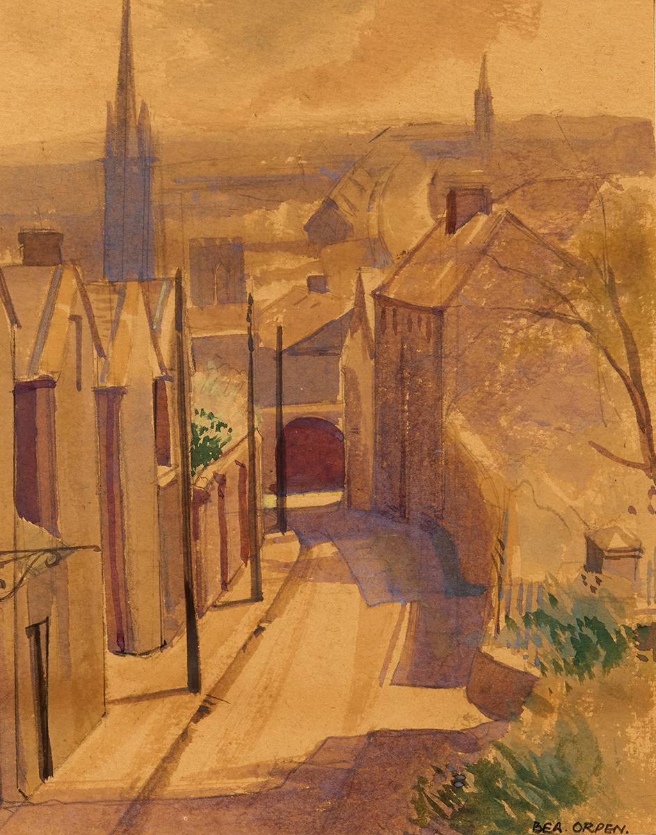 ST. PETER'S PLACE, DROGHEDA by Bea Orpen HRHA (1913-1980) at Whyte's Auctions