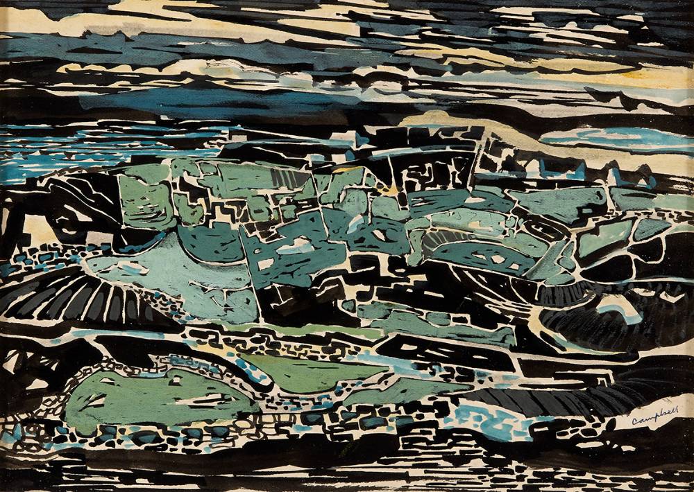 ISLAND PATTERNS, CONNEMARA by George Campbell RHA (1917-1979) at Whyte's Auctions
