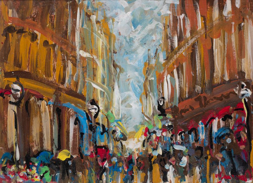 GRAFTON STREET, DUBLIN by Marie Carroll sold for 560 at Whyte's Auctions