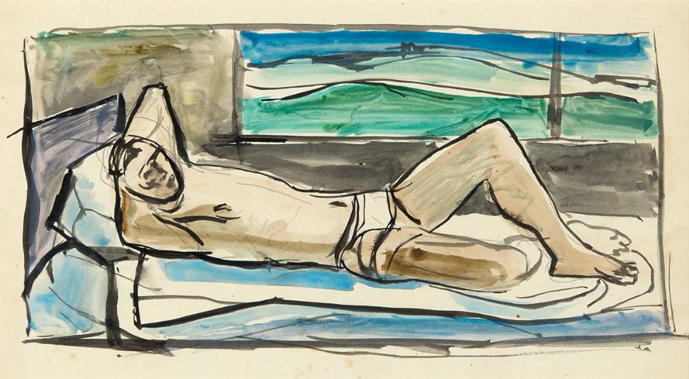 RESTING by Basil Blackshaw HRHA RUA (1932-2016) at Whyte's Auctions