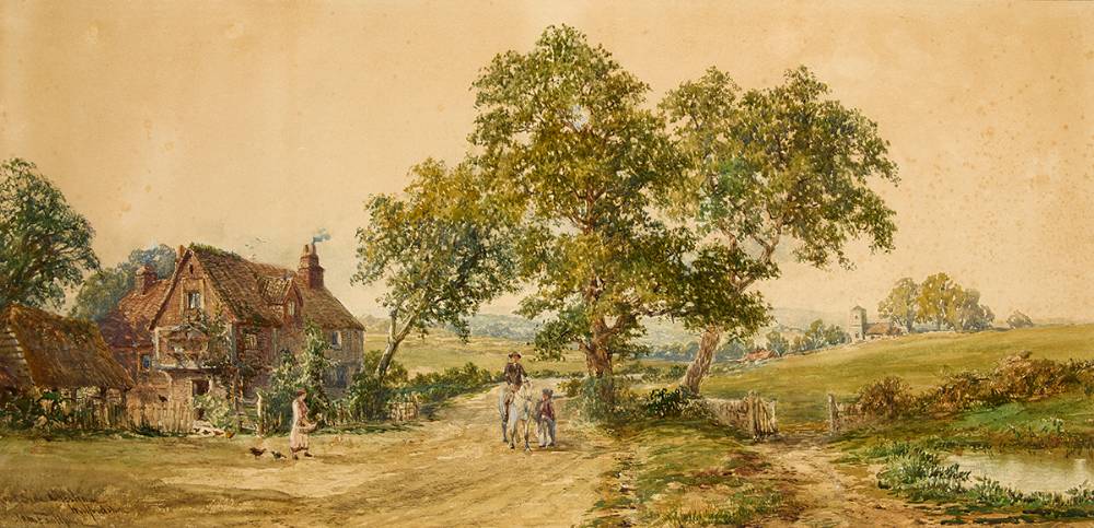 ROAD SIDE, CHESHAM, HERTFORDSHIRE by John Faulkner RHA (1835-1894) at Whyte's Auctions