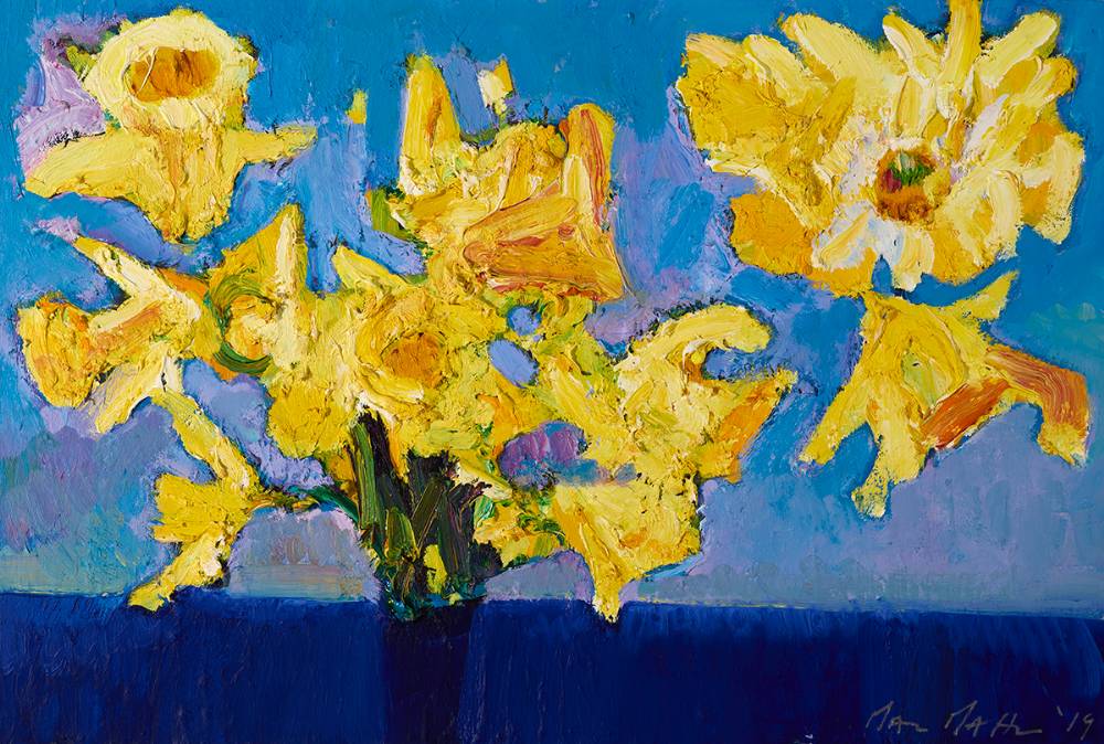 DAFFODILS, BARRINGTON'S PIER, LIMERICK, 2019 by Brian MacMahon (b. 1955) at Whyte's Auctions