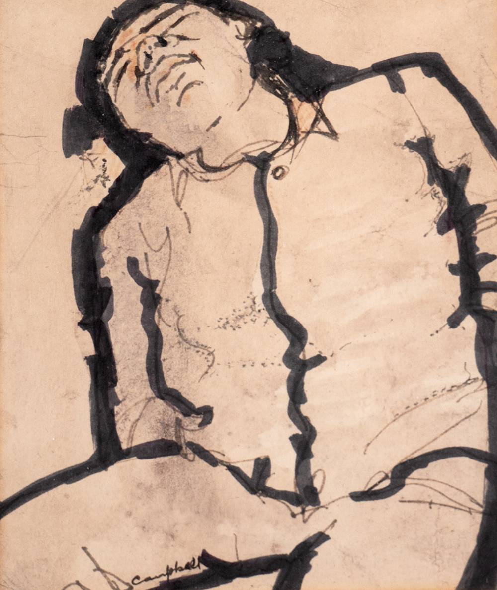 BOY SLEEPING by George Campbell RHA (1917-1979) at Whyte's Auctions