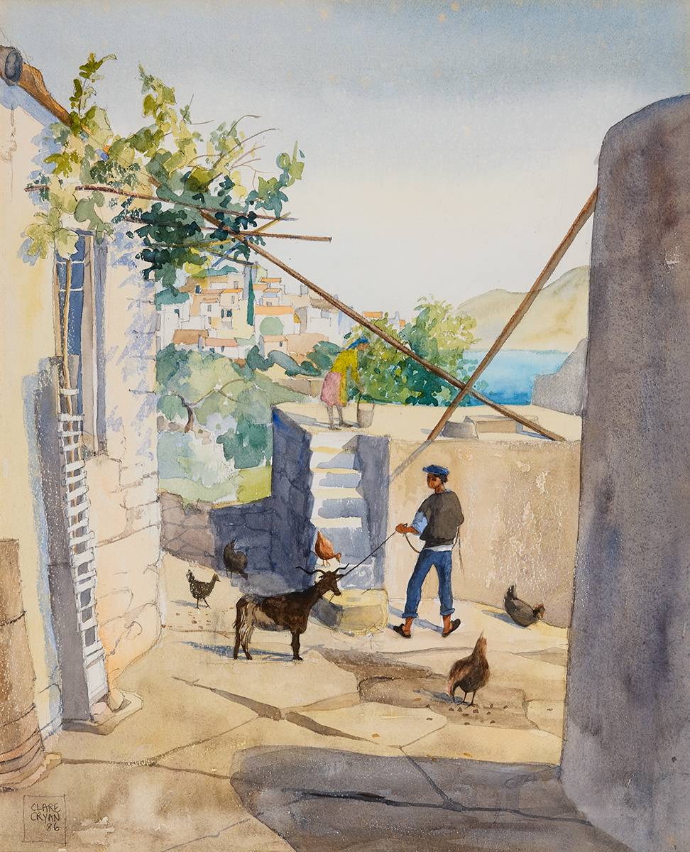 THE WELL AT ELOUNDA, CRETE, 1986 by Clare Cryan (1935-2017) at Whyte's Auctions