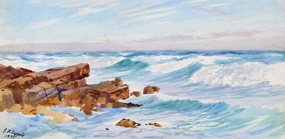 ROCKY COASTLINE, 1892 (A PAIR) by John F. Supple (British, 19th/20th Century) at Whyte's Auctions