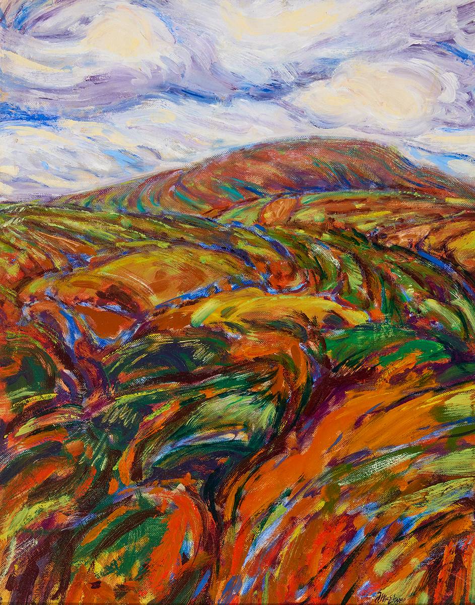 MOUNTAIN LANDSCAPE by Fred McElwee (b. 1947) at Whyte's Auctions