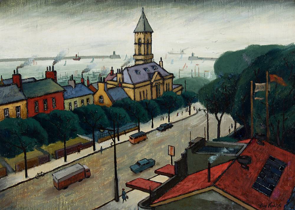 MARINE ROAD, DN LAOGHAIRE, COUNTY DUBLIN by Tom Roche (b.1940) at Whyte's Auctions