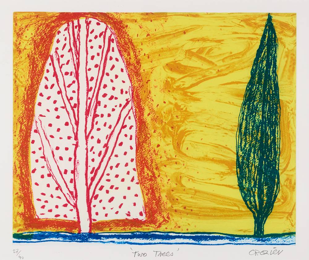 TWO TREES by William Crozier HRHA (1930-2011) at Whyte's Auctions