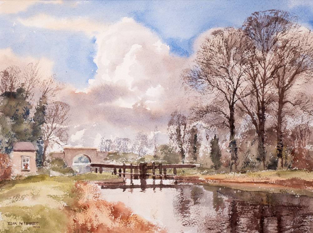 BRIDGE SCENE by Tom Nisbet sold for 200 at Whyte's Auctions