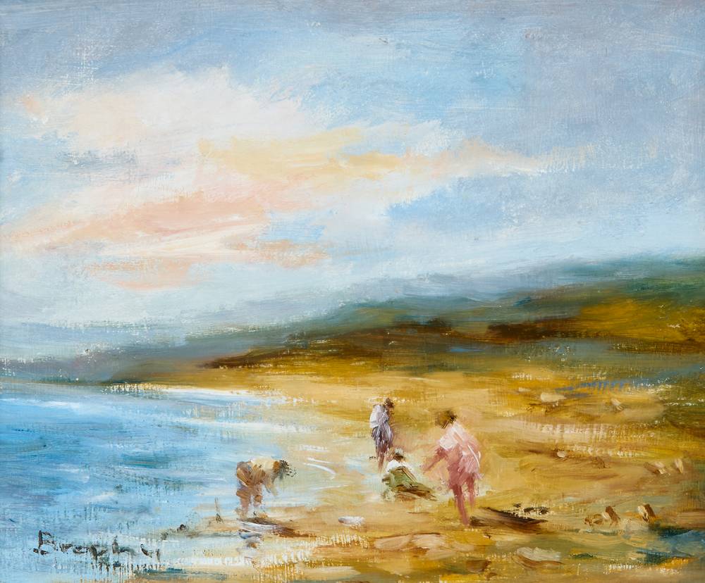 BEACH SCENE by Elizabeth Brophy (1926-2020) at Whyte's Auctions