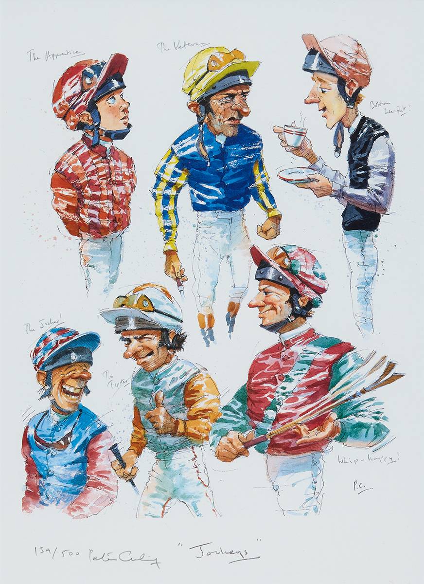 JOCKEYS by Peter Curling sold for 520 at Whyte's Auctions