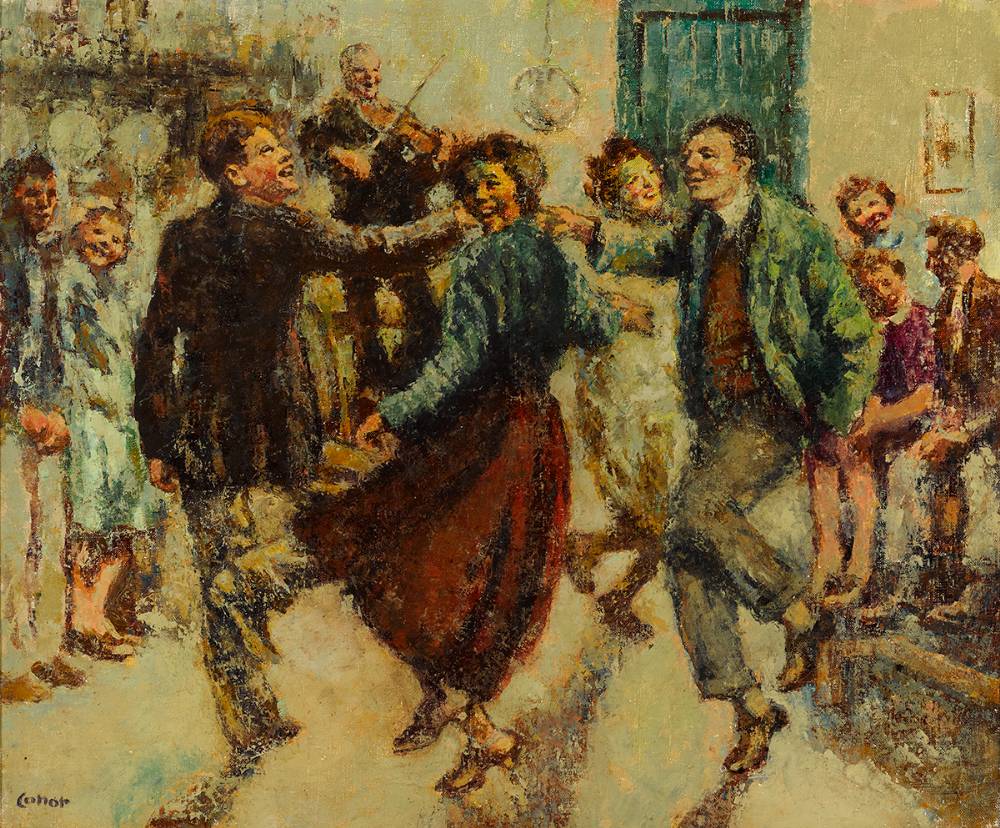 THE WHIRL OF THE DANCE by William Conor sold for 42,000 at Whyte's Auctions
