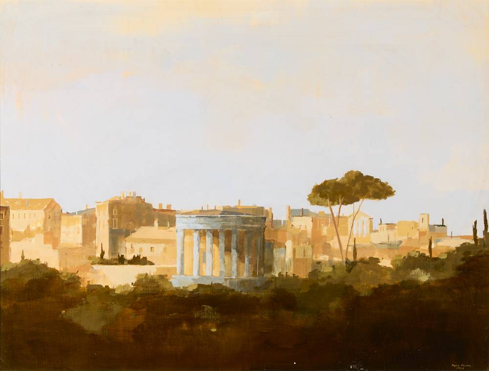 EVENING LIGHT, TEMPLE OF SYBIL, ITALY, 1993 by Martin Mooney sold for 3,200 at Whyte's Auctions