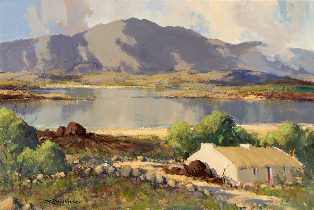 REFLECTIONS AT LOUGH ANURE, COUNTY DONEGAL by George K. Gillespie RUA (1924-1995) at Whyte's Auctions