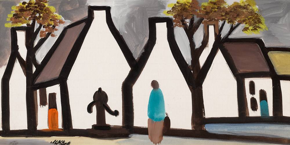 FIGURE IN A VILLAGE by Markey Robinson (1918-1999) at Whyte's Auctions