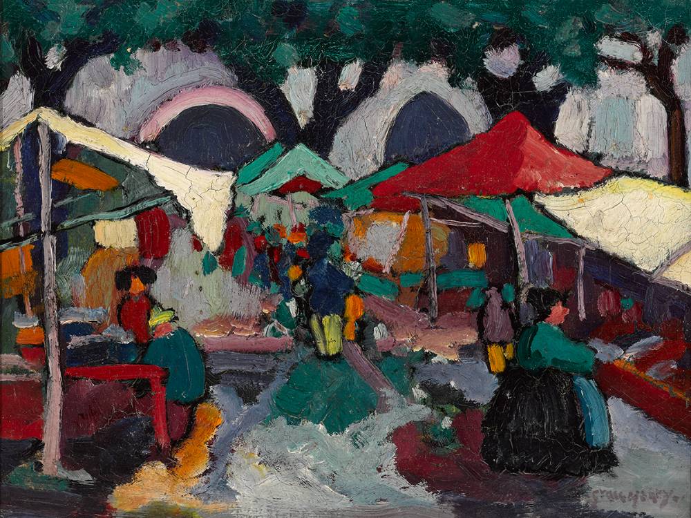MARKET SCENE by Grace Henry sold for 3,000 at Whyte's Auctions